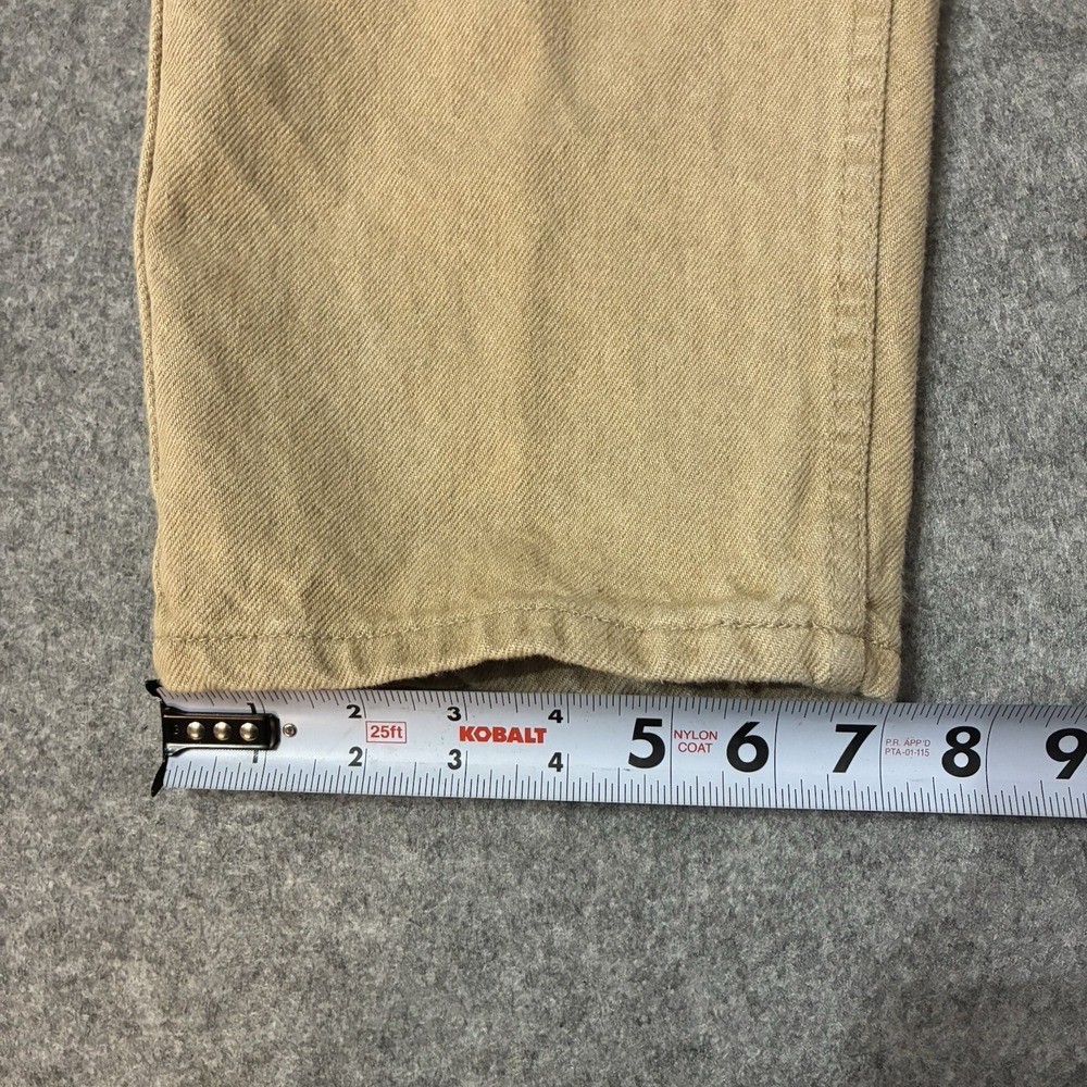 Vintage Levis 550 Mens Pants 32X30 Tan Relaxed Made USA 90s Twill Orange Tab Y2K - Picture 6 of 8
